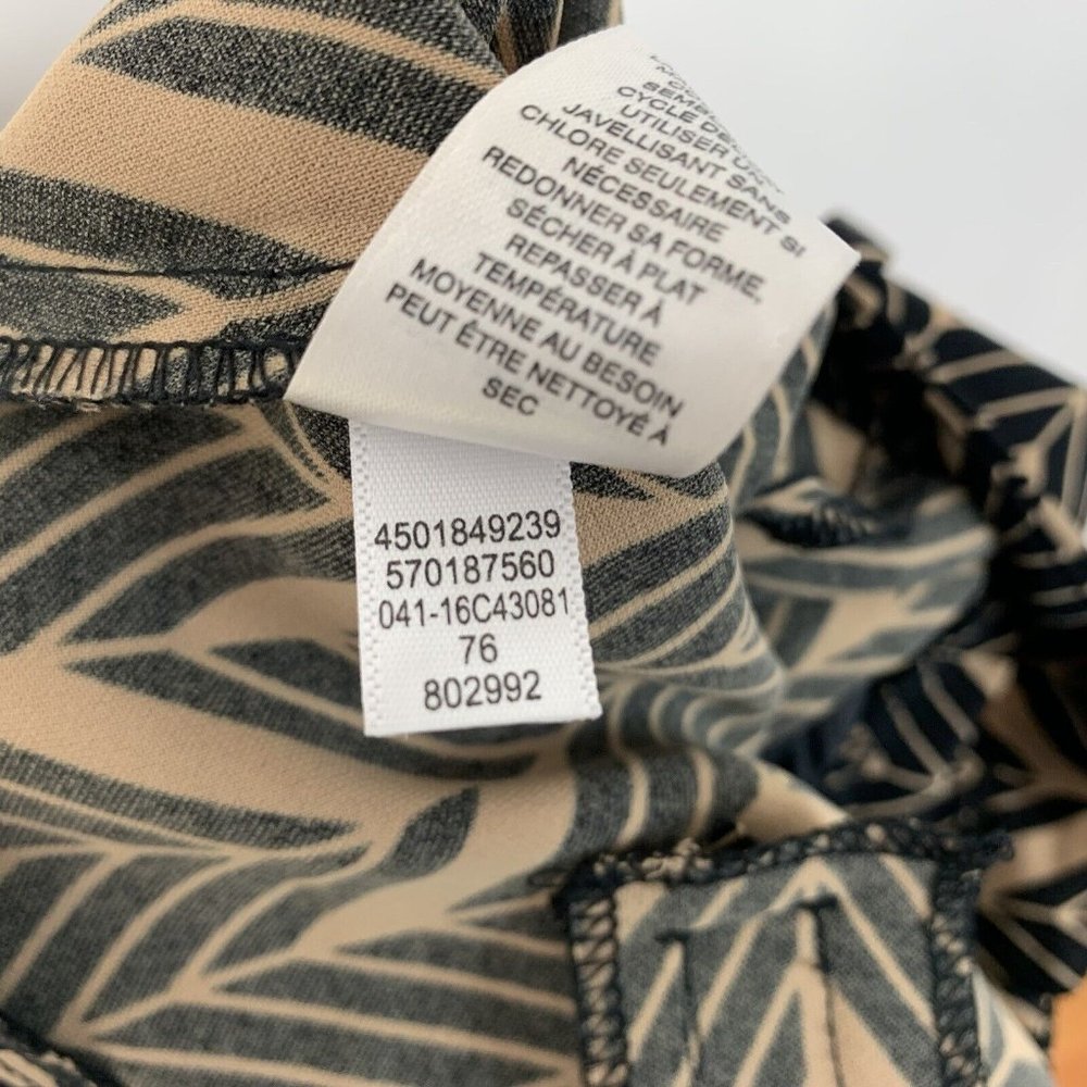 Chico's Wide Leg Pants Sz 0.5 USA Regular 6 Elevated Miter Print NO WRINKLE NWT - Picture 12 of 12